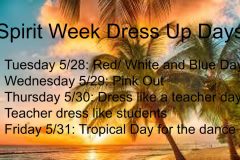 To let families know that we have dress up days coming up